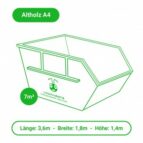 Altholz A4 Entsorgung Berlin Container 7m³